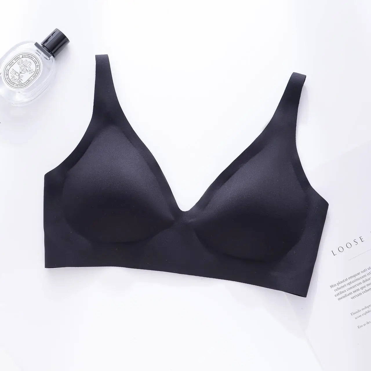 Jelly Seamless Underwear Small Breasts Gathered without Rims One-Piece Sports Sleep Beautiful Back Bra Thin in Summer Bras