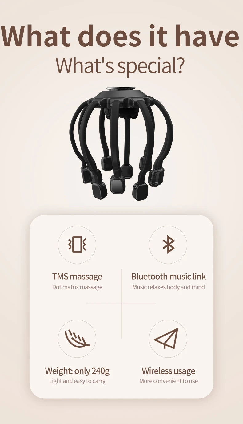 Octopus Bliss™ Head Massager TM