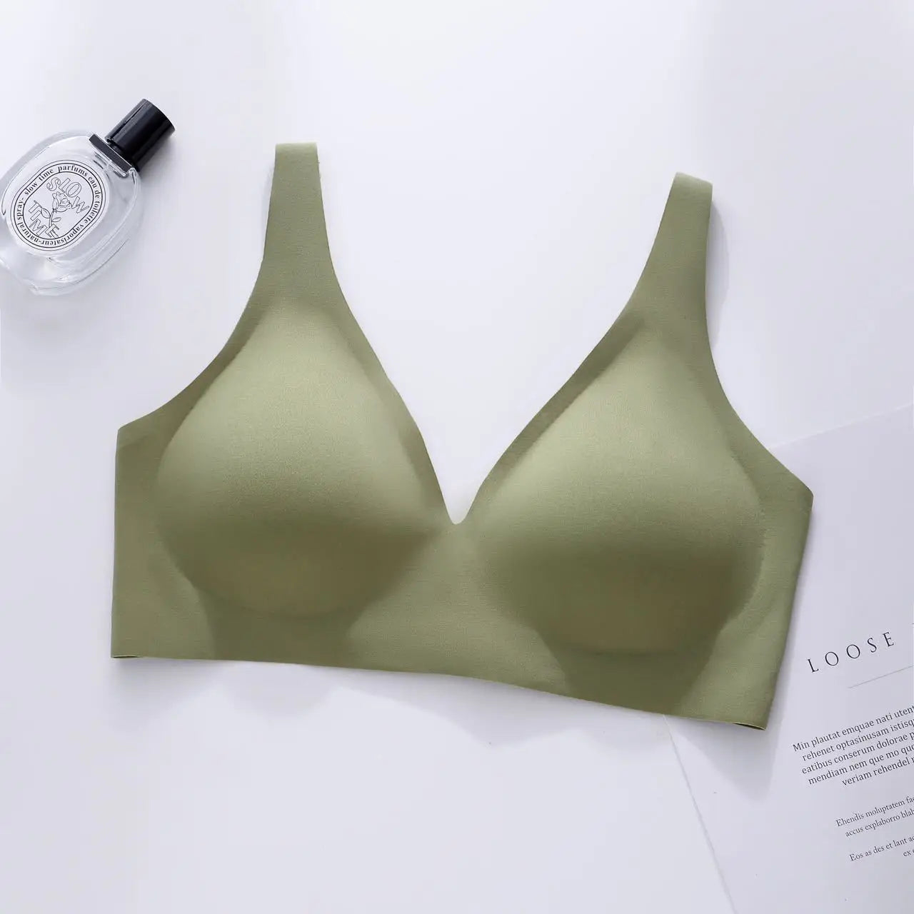 Jelly Seamless Underwear Small Breasts Gathered without Rims One-Piece Sports Sleep Beautiful Back Bra Thin in Summer Bras